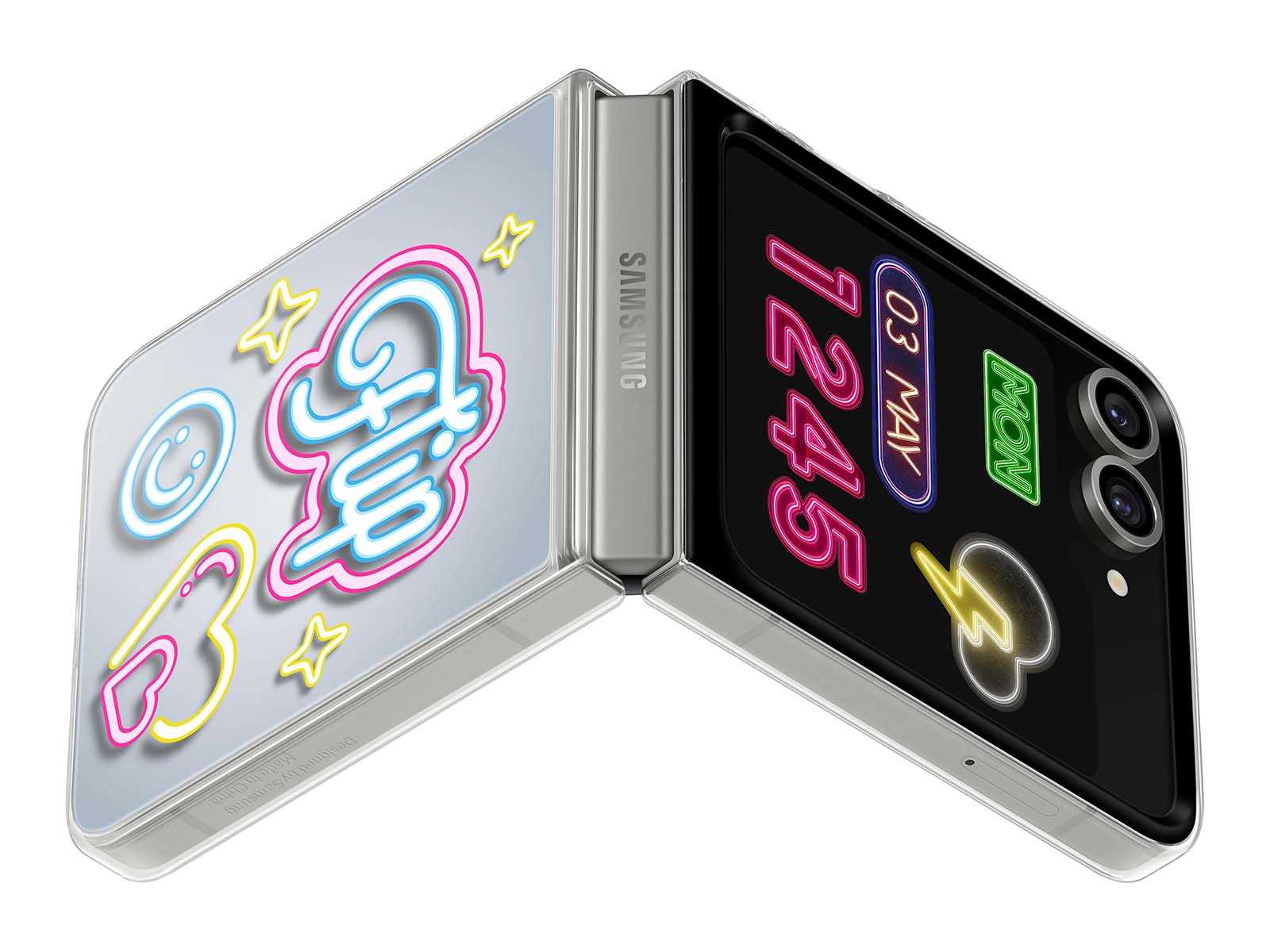 Thumbnail image of Galaxy Z Flip6 Flipsuit Case with LED, Transparent