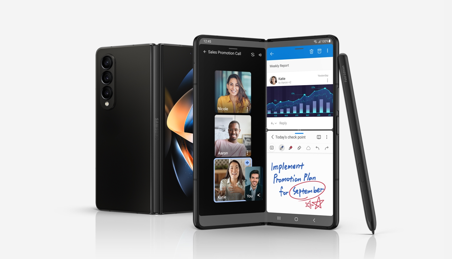 Samsung Galaxy Z Fold4 SM-F936U 256GB Graygreen (US Model) - Factory  Unlocked Cell Phone -Excellent Condition 