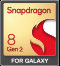 Snapdragon logo shown. 8 Gen 2 for Galaxy.