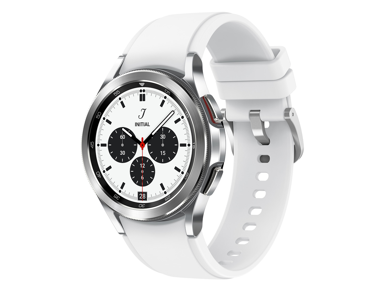 SM-R885UZSAXAA | Galaxy Watch4 Classic, 42mm, Silver, LTE 