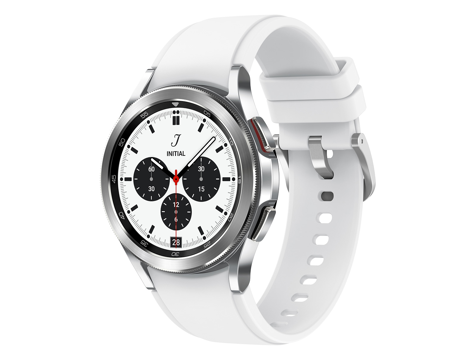 SM-R885UZSAXAA | Galaxy Watch4 Classic, 42mm, Silver, LTE