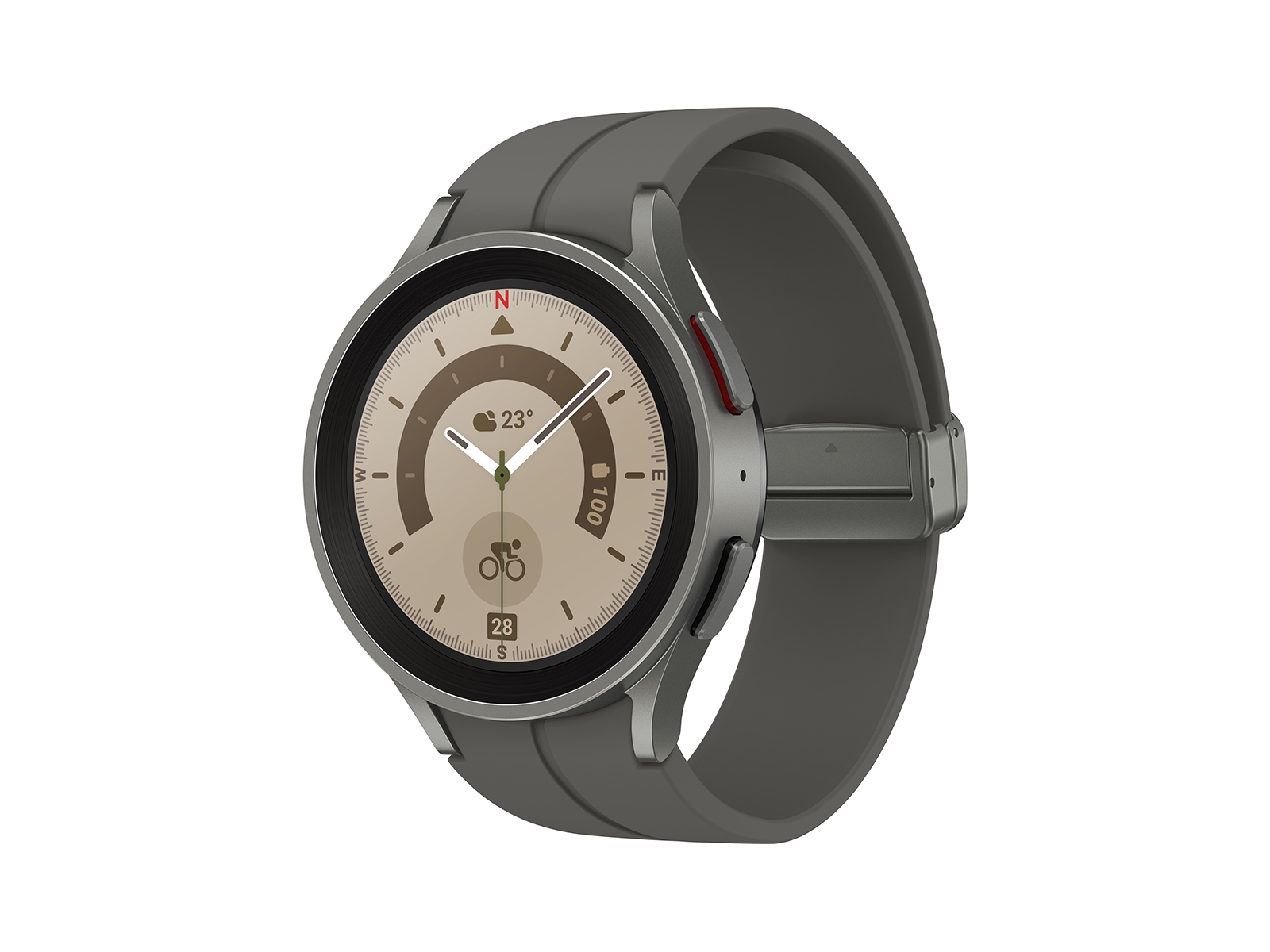 Galaxy Watch5 Pro, 45mm, Gray Titanium, LTE | Samsung Business