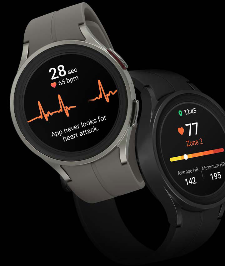 Samsung galaxy watch heart on sale rate