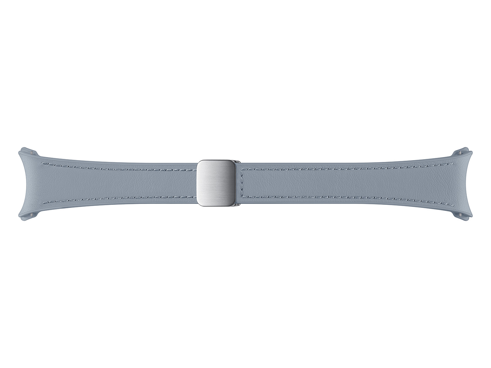 Galaxy Watch D-Buckle Hybrid Eco-Leather Band, S/M, Blue Mobile 