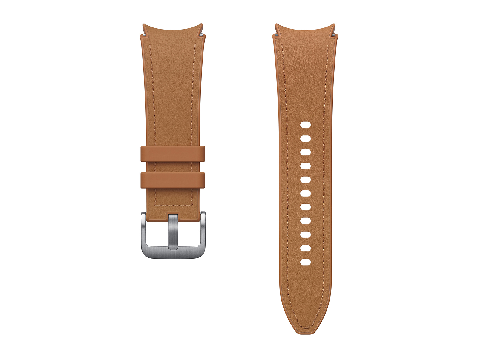 Galaxy Watch Hybrid Eco-Leather T-Buckle Mobile ET-SHR95SDEGUJ Band, Samsung US S/M, | Camel - Accessories