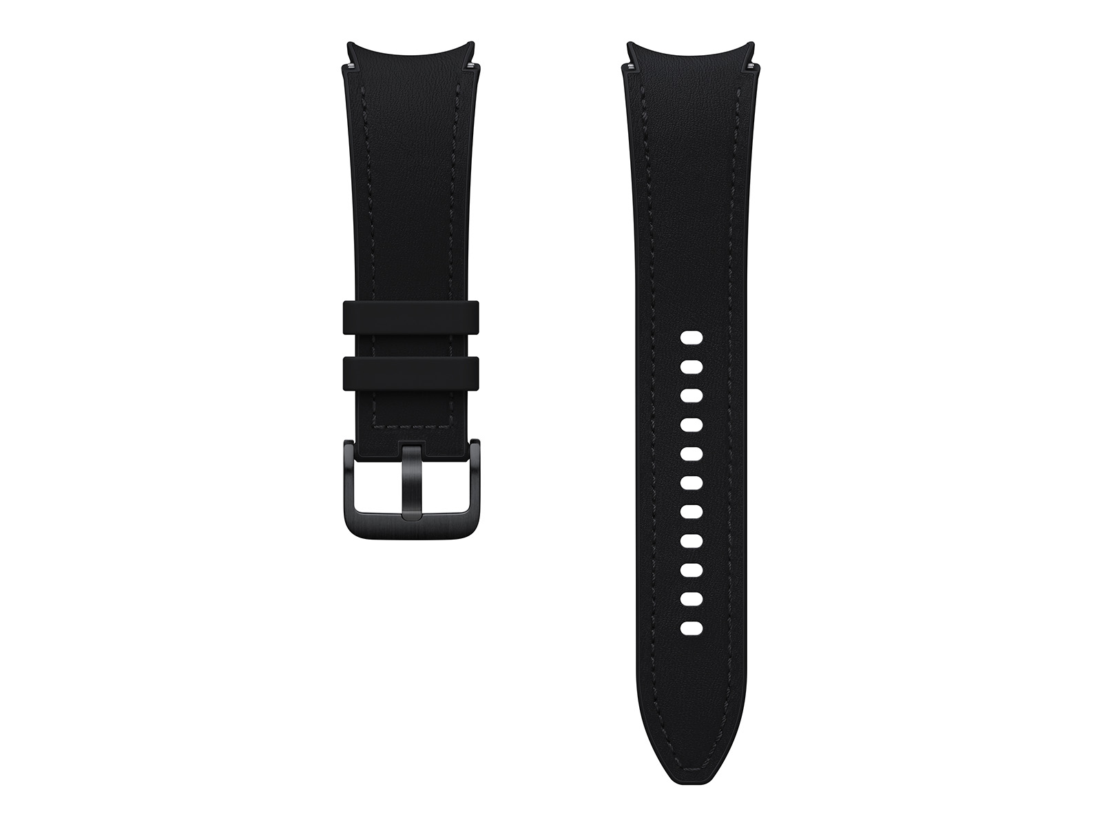 Galaxy Watch Samsung T-Buckle Accessories | M/L, Hybrid Eco-Leather ET-SHR96LBEGUJ Black Band, Mobile - US