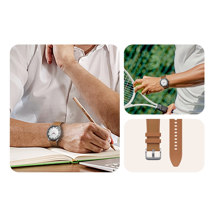 Galaxy Watch Hybrid Eco-Leather T-Buckle Band, S/M, Camel Mobile  Accessories - ET-SHR95SDEGUJ | Samsung US